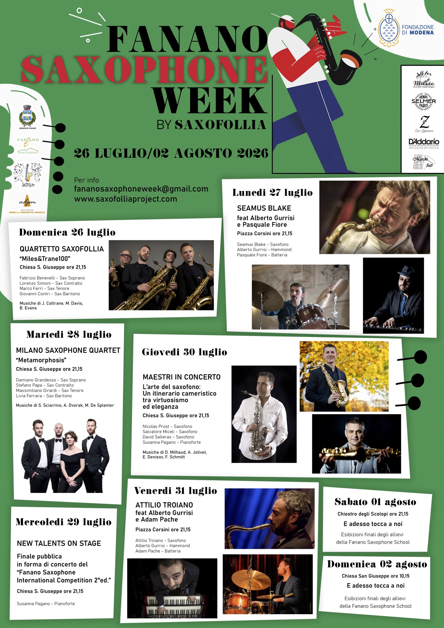 Fanano Saxophone Week 2026